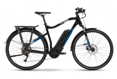 velo tout chemin electrique Haibike Sduro Trekking 3.0 Shimano Deore 10V 500 Noir / Bleu 2020