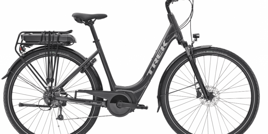 velo de ville electrique Trek Verve + 1 Lowstep 300 Wh Shimano Altus 8v 300 VAE de ville Trek Verve + 1 Lowstep 300 Wh Shimano Altus 8v 300 2021