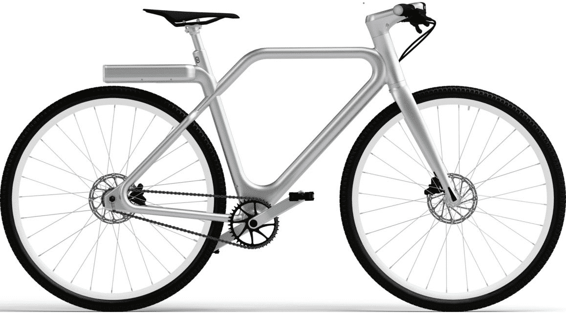 Vélo électrique Angell Bike argenté