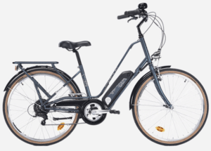 Vélo de ville électrique adulte E CITY LTD bleu Nakamura