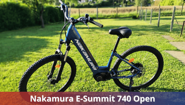 Test – Nakamura E-Summit 740 Open : le VTT électrique d’Intersport avec son cadre ouvert