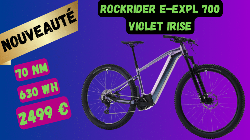 Un nouveau VTT électrique qui va plaire aux femmes : le Decathlon Rockrider E-Expl 700 Violet Irisé