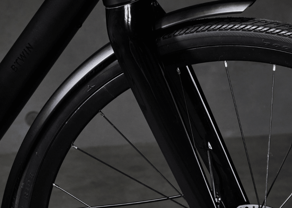 fourche avec pivot 1"1/8 Headset en fibre de carbone du vélo électrique de ville Elops Speed 900E