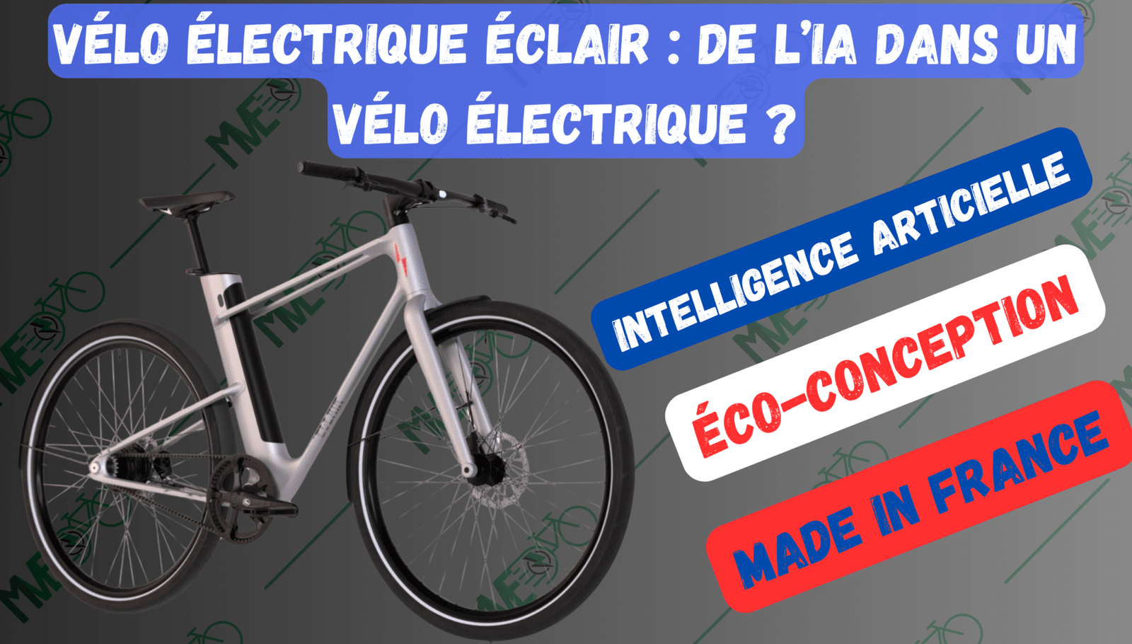 Éclair : Un nouveau vélo électrique éco-conçu à la française qui intègre l’IA !