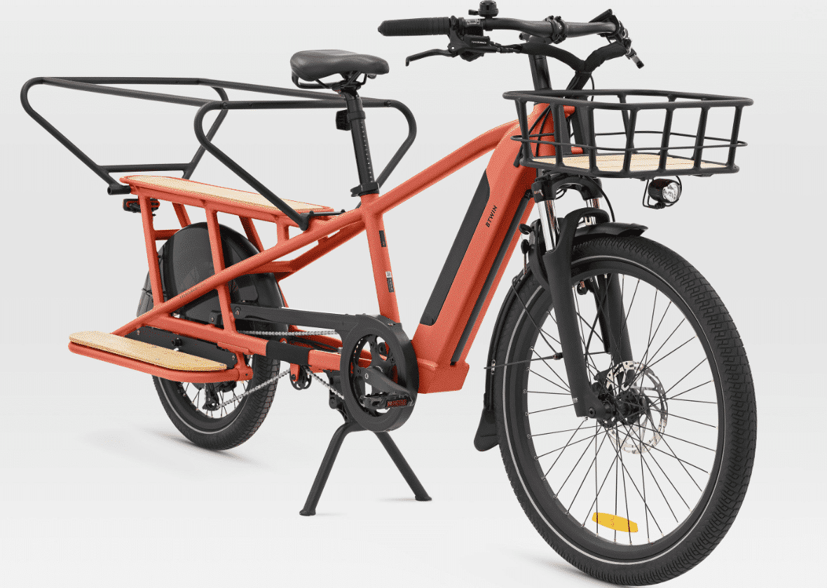VAE cargo rouge Btwin R500E