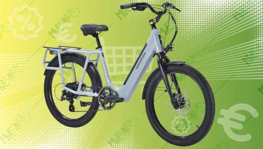 Promo de 100 € sur le vélo de ville électrique Adulte ECROSSCITY NAKAMURA chez Intersport !