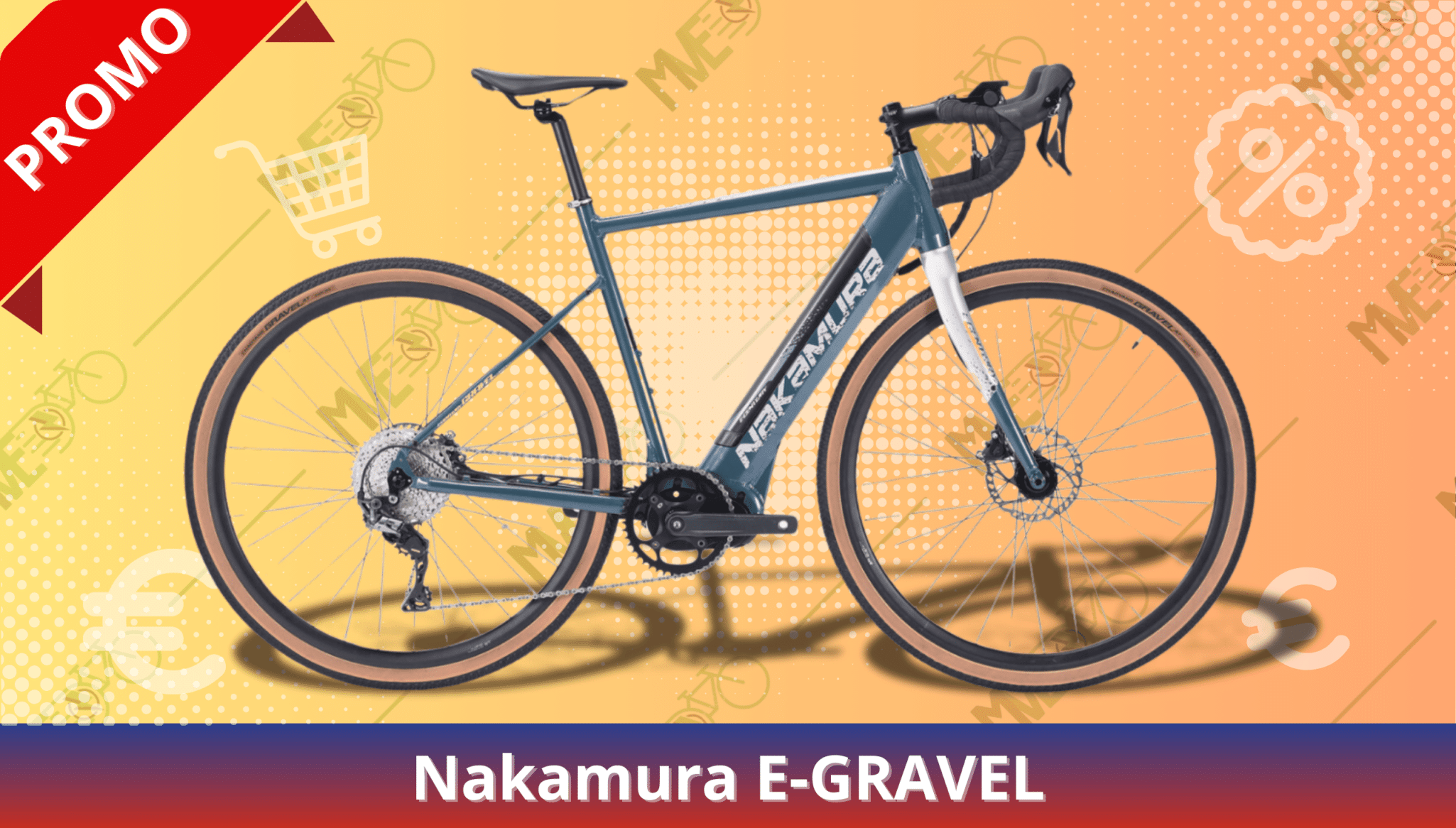 Promotion - Gravel électrique E-GRAVEL NAKAMURA de 200 euros