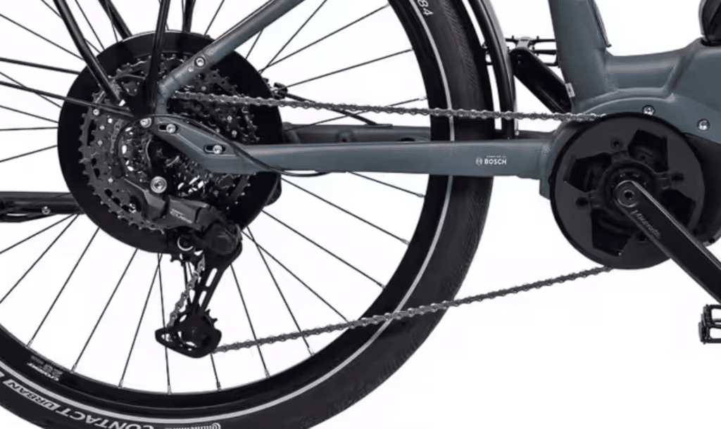 Transmission Shimano CUES U6000 à 10 vitesses du Riverside ETR920