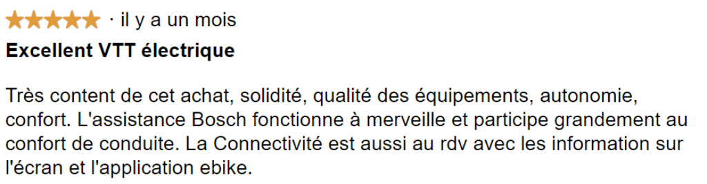 Avis 1 du Cube Stereo Hybrid 140 HPC SLX 750