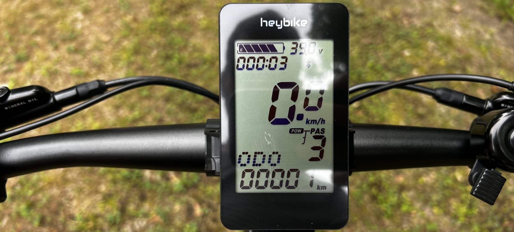 L'écran LCD monochrome du vélo Heybike EC1