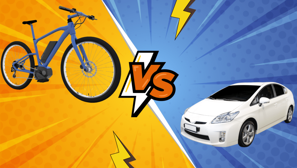 Calculateur d’économie et d’impact environnemental d’un vélo électrique par rapport à une voiture.