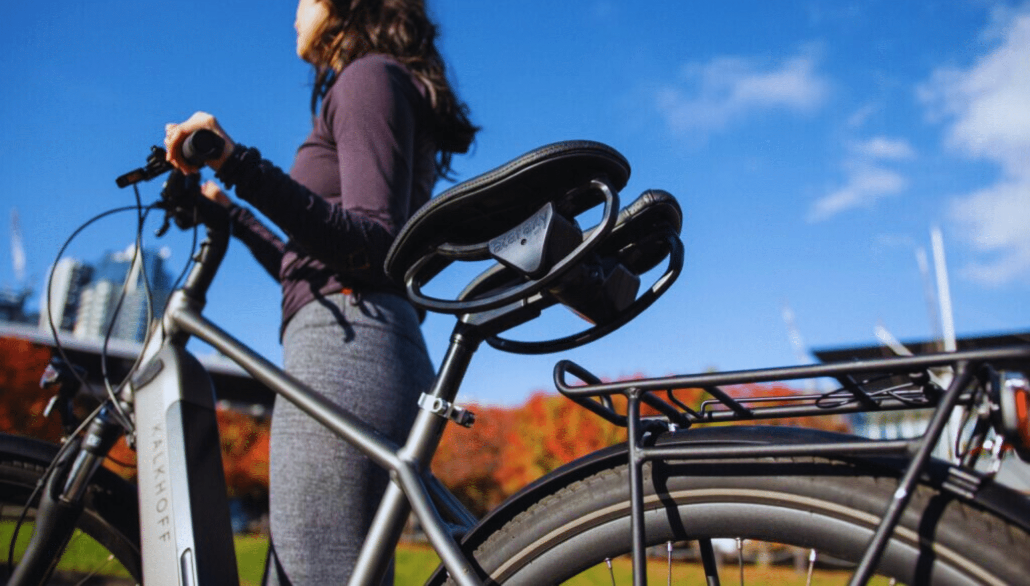 Femme avec la selle VabsRider