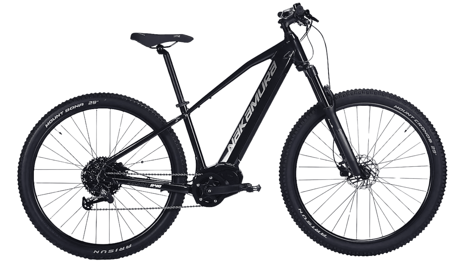 VTT électrique adulte Nakamura E-Summit 940 avec moteur central NAKA E-Power Max 100 Nm et batterie intégrée 520 Wh