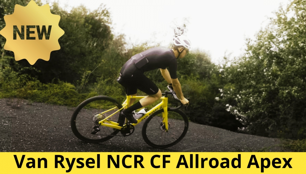 Sortie du vélo de route Van Rysel NCR CF Allroad Apex Decathlon en version Jaune