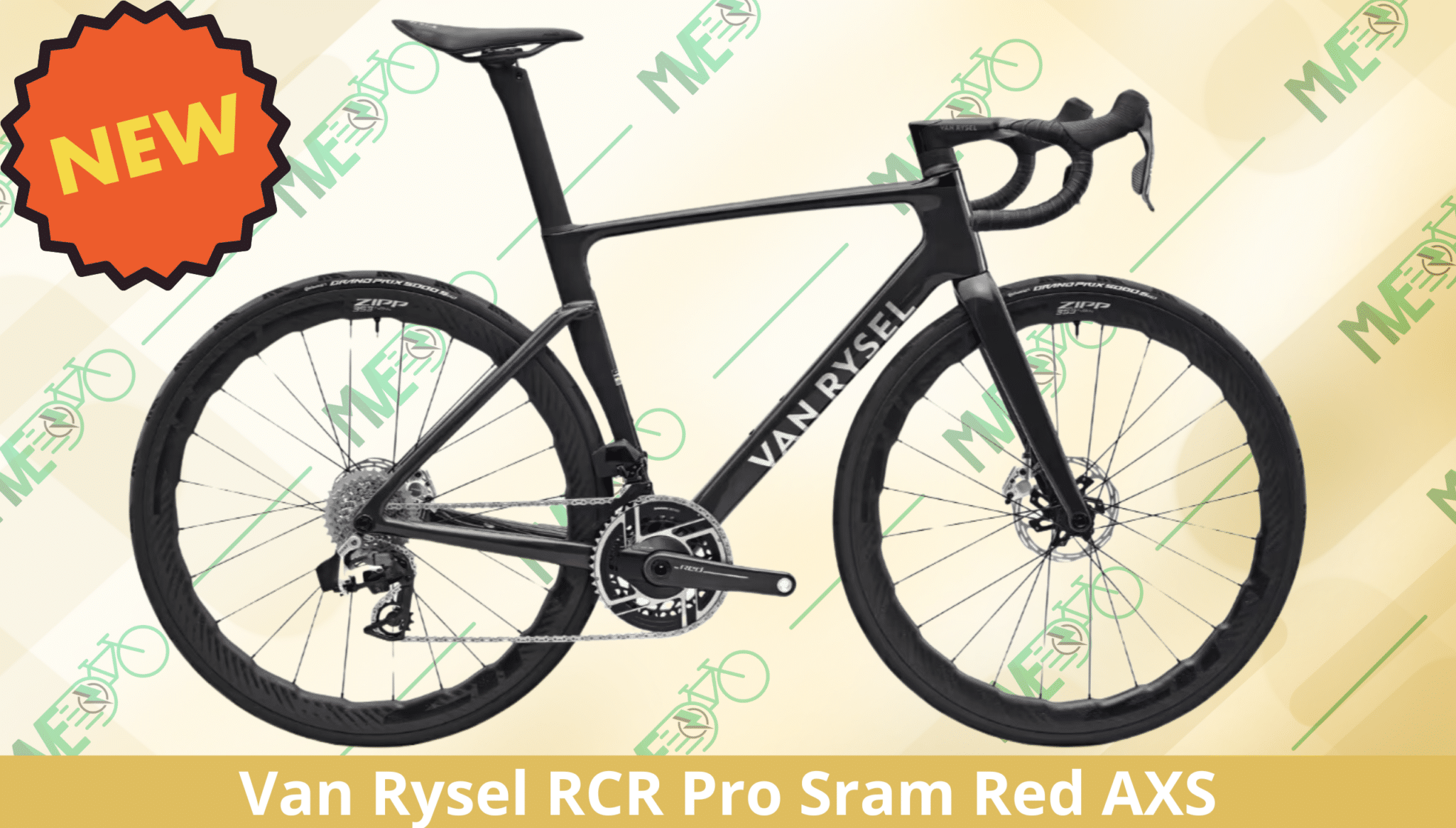 Le vélo de route Van Rysel RCR Pro Sram Red AXS avec capteur Zipp 353 est disponible !