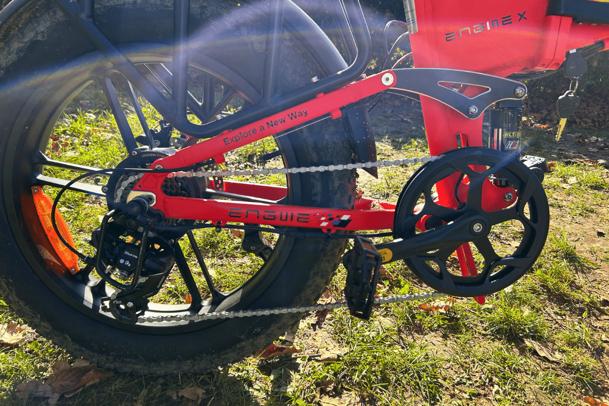 La transmission signée Shimano du Fatbike