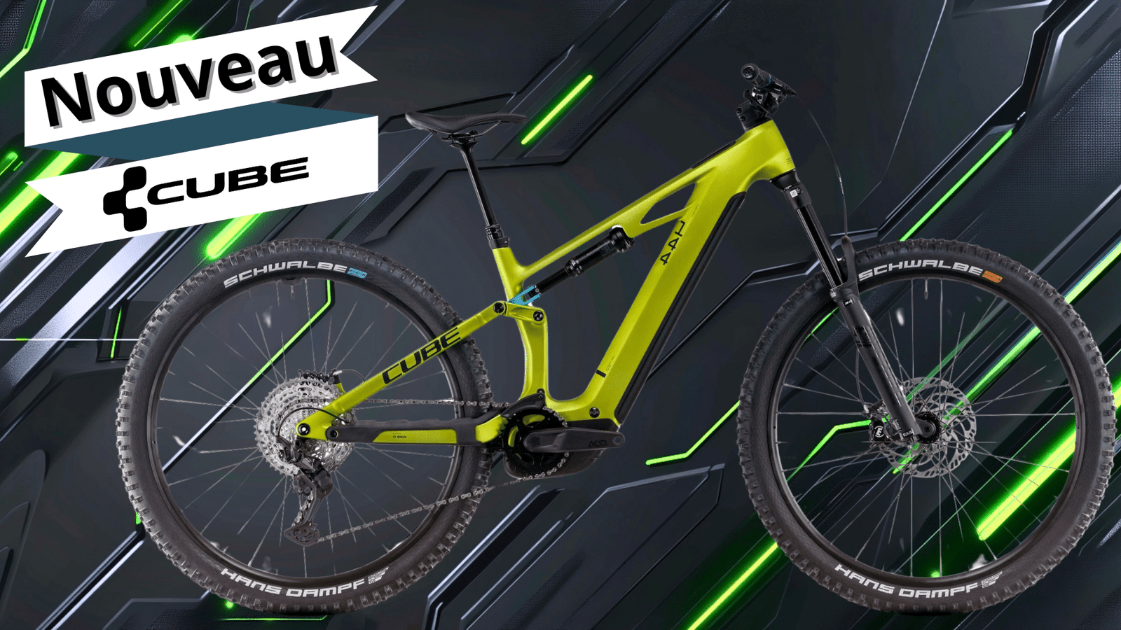 Le VTT électrique Cube Stereo Hybrid One44 HPC Race 800 est disponible chez Alltricks !