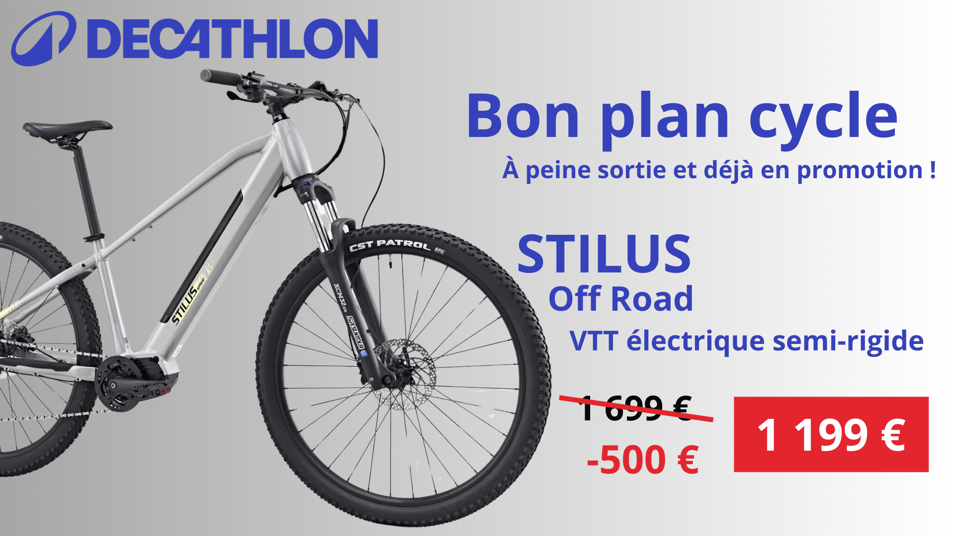 On n’avait pas vu ça venir énorme baisse de prix sur ce VTT électrique chez Decathlon !