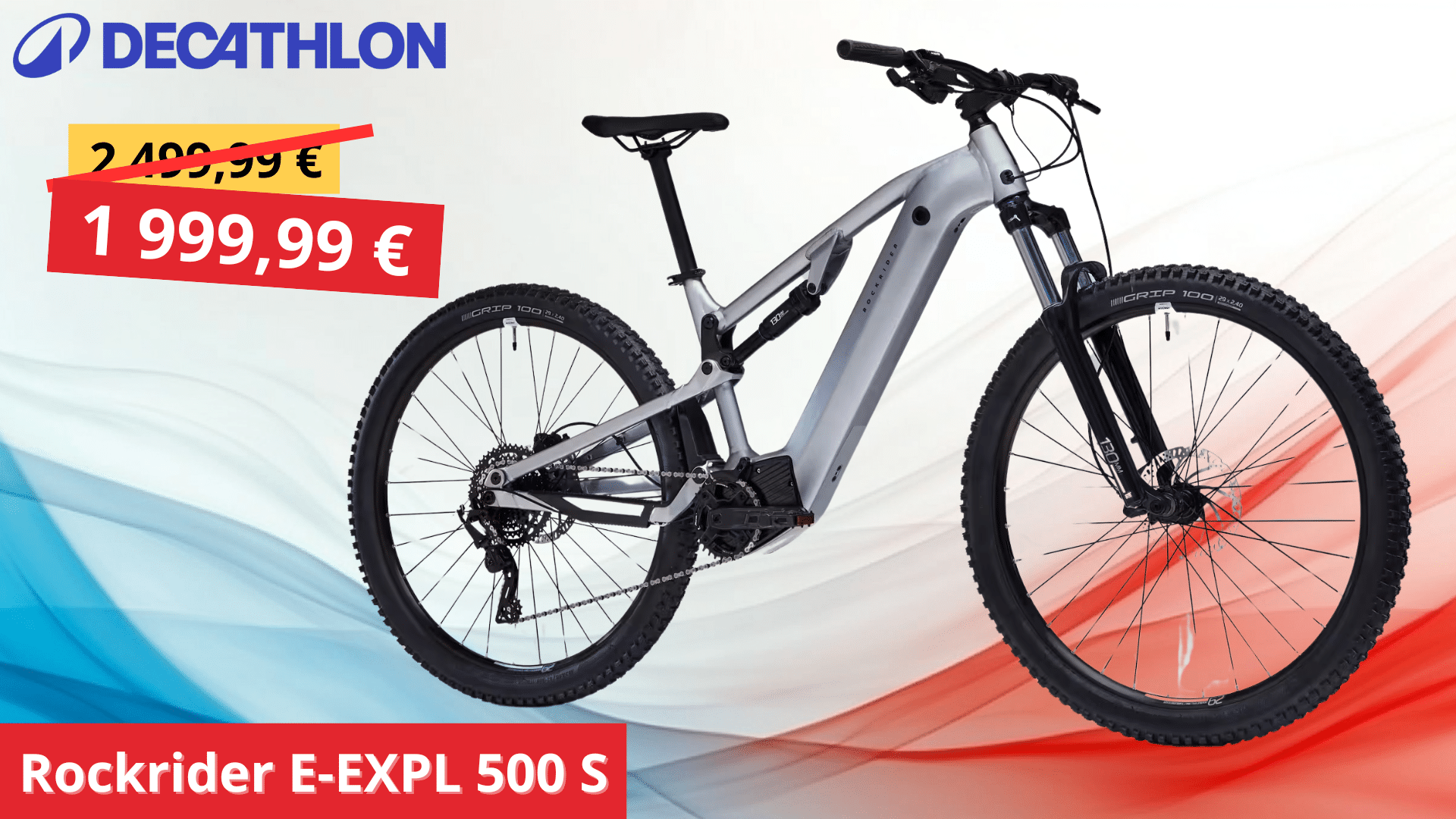 Rockrider E-EXPL 500 S 500 € de remise sur ce VTT électrique ultra polyvalent !