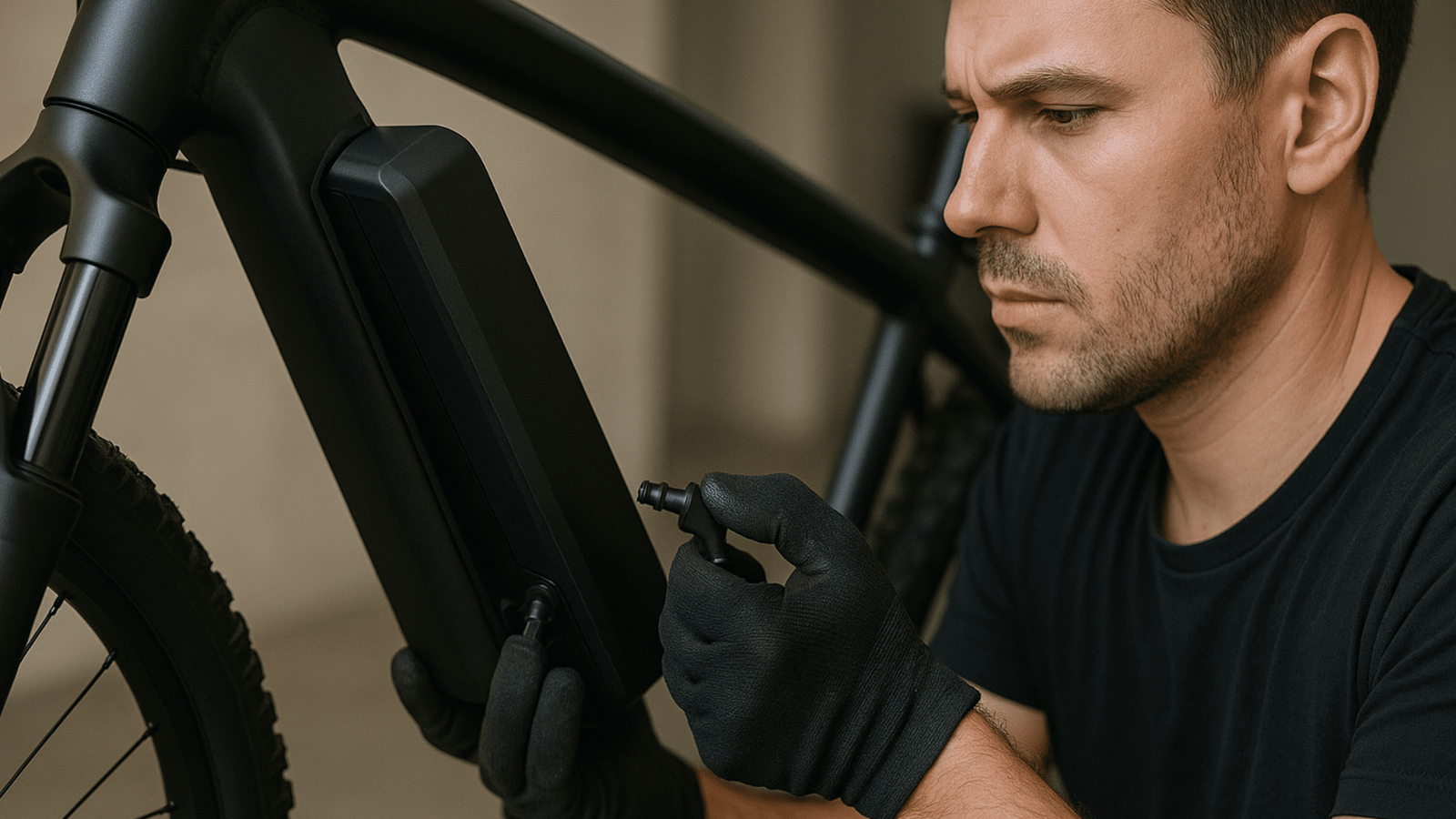 Retirer la batterie d'un vélo électrique