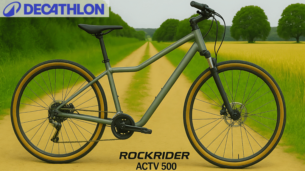 Decathlon dévoile un nouveau vélo tout-chemin ultra polyvalent  : le Rockrider ACTV 500.