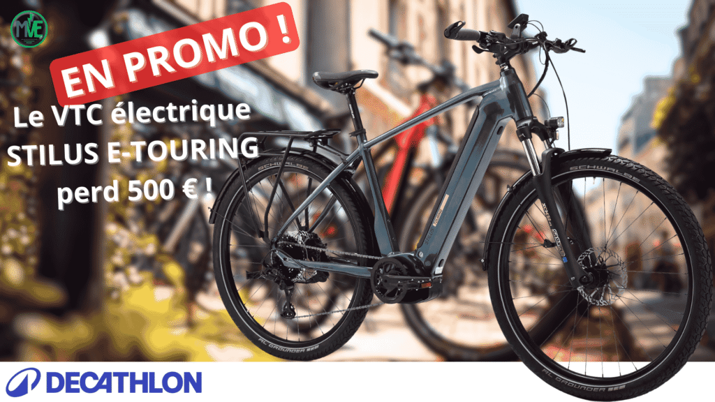 Stilus E‑Touring : −500 € chez Decathlon, le VTC électrique taillé pour le voyage