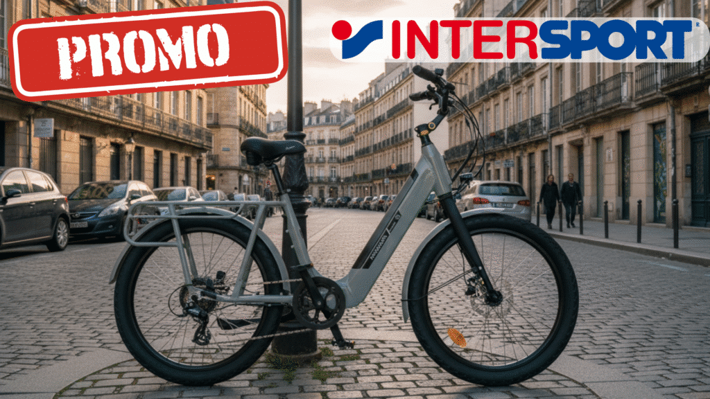 Promotion Nakamura CrossCity : 200€ de remise sur ce vélo électrique de ville Intersport