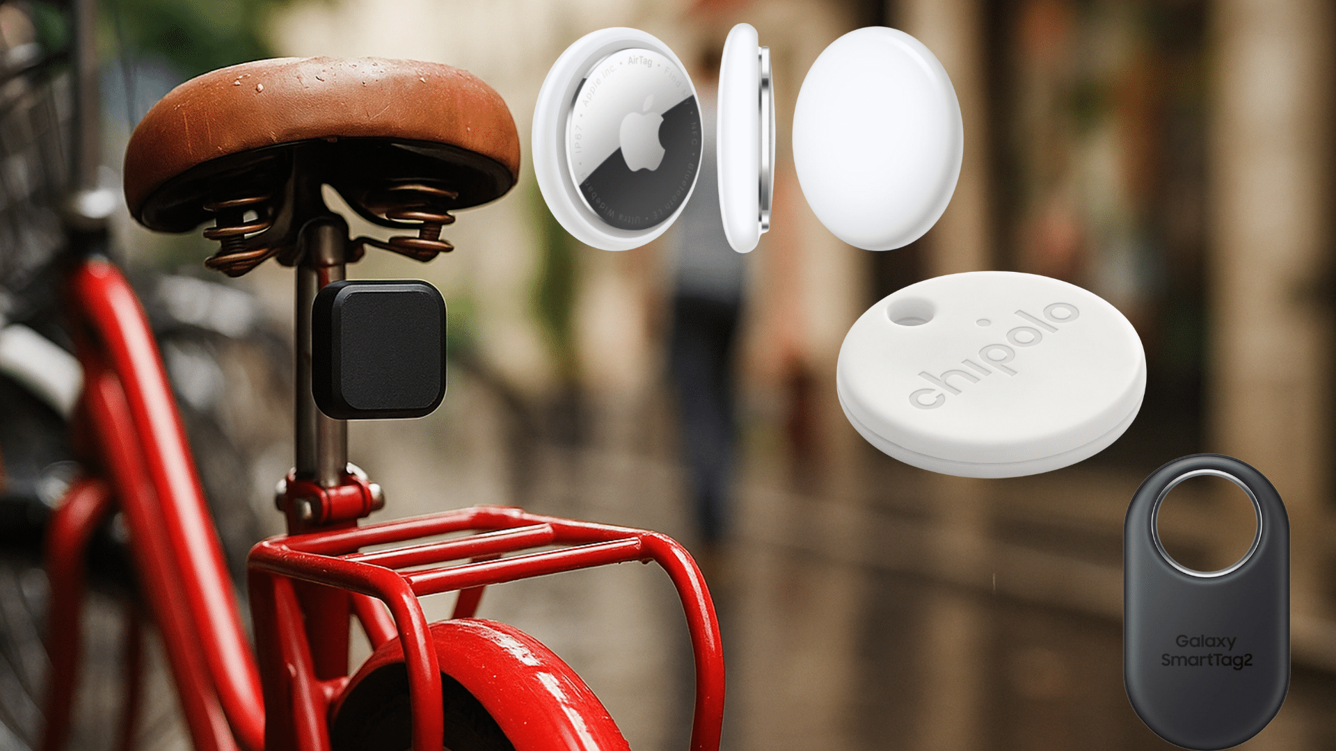 Comparatif 2025 des meilleurs trackers GPS pour vélo, incluant Apple AirTag, Invoxia Bike Tracker et Samsung SmartTag 2, solutions efficaces contre le vol.