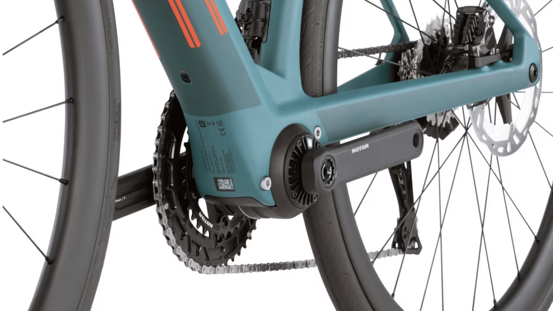 Moteur TQ-HPR50 du BMC Roadmachine 01 AMP One, assistance fluide de 50 Nm intégrée dans le cadre carbone