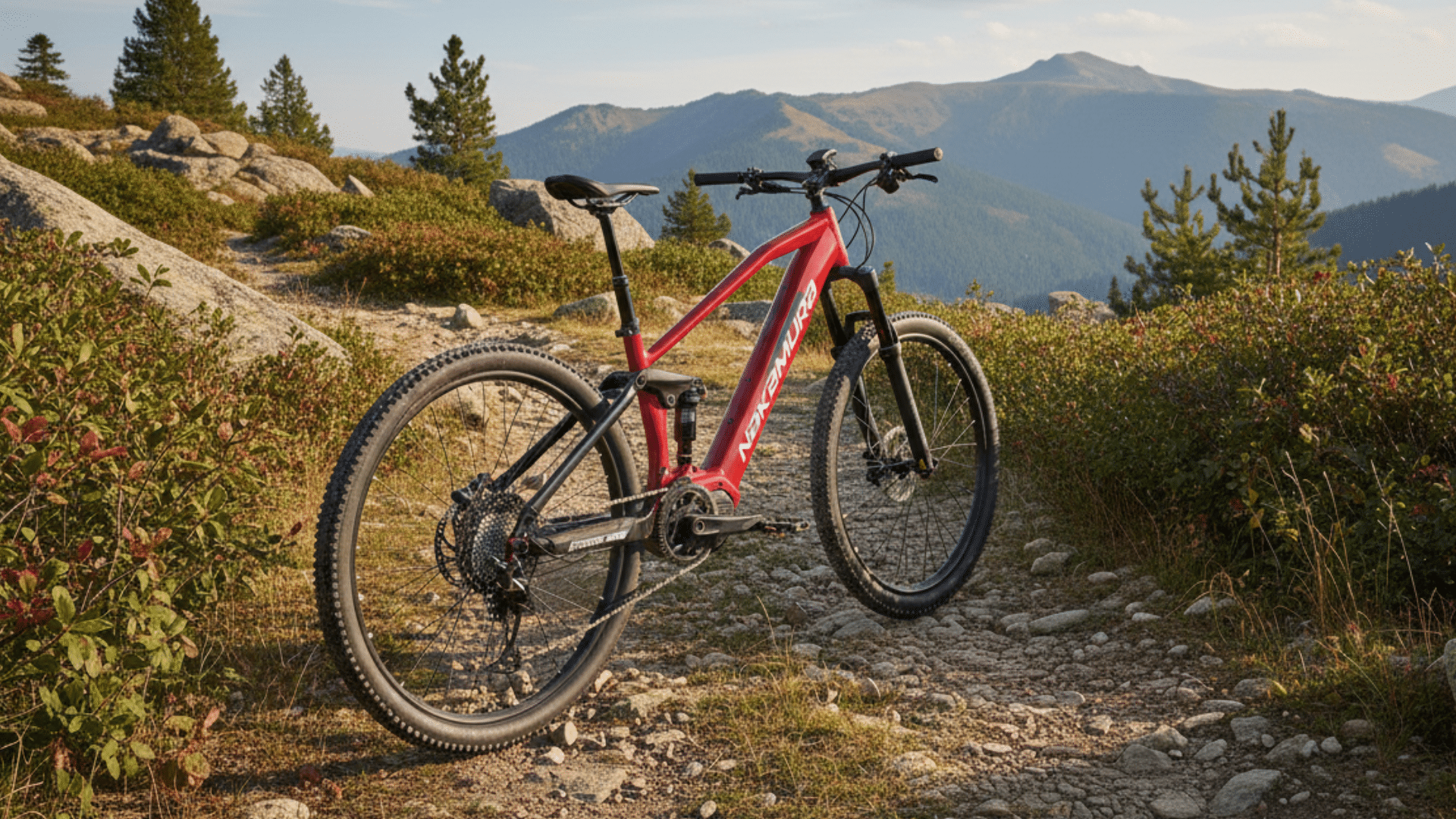 Suspension complète du Nakamura E-Summit 950S avec fourche RockShox 35 Silver R et amortisseur Deluxe Select+