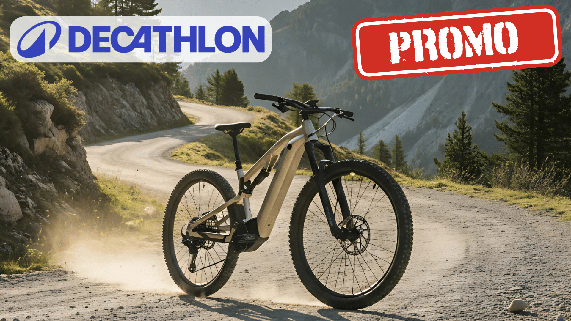 Rockrider E-EXPL 520S Sable en promotion chez Decathlon à 2499,99 €, moteur Brose 70 Nm, batterie 500 Wh, suspension 140 mm.