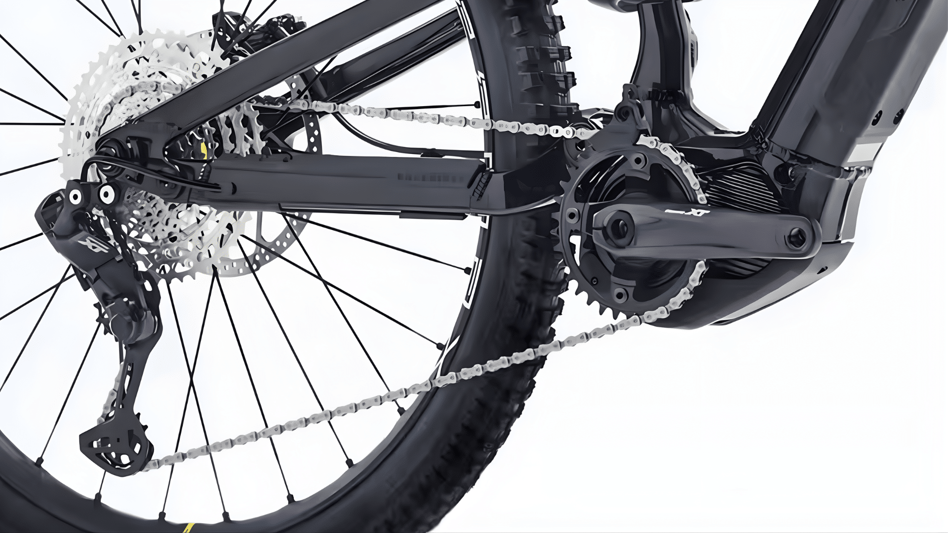 Moteur Shimano EP801 du Rockrider E-Feel 900S Team Edition, délivrant 85 Nm de couple et jusqu’à 600 W de puissance.