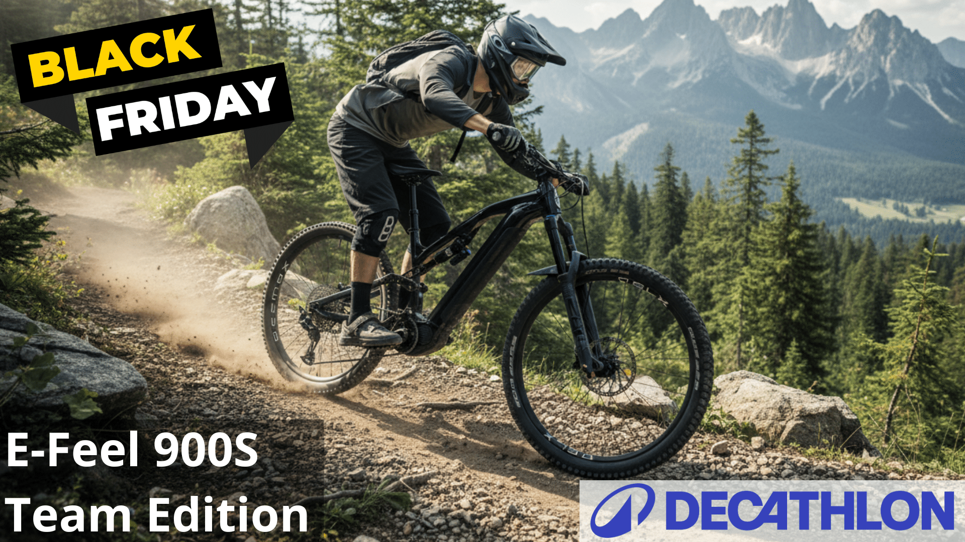 VTT électrique Rockrider E-Feel 900S Team Edition en promotion chez Decathlon, avec une remise de 500 euros valable jusqu’au 29 décembre 2025.