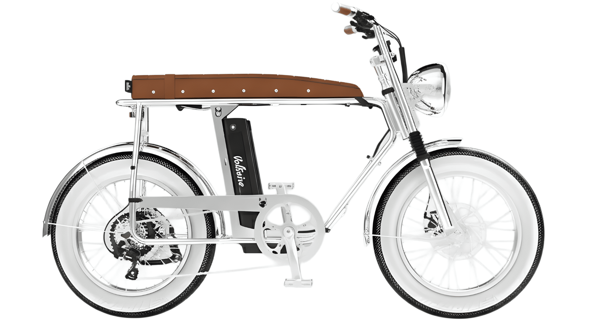 selle allongée du vélo électrique biplace Voltaire Paname avec passager et accessoires familiaux