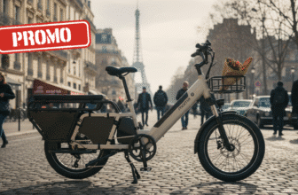 Moma Bikes E-Compactail vélo cargo électrique urbain en promotion à 50 %