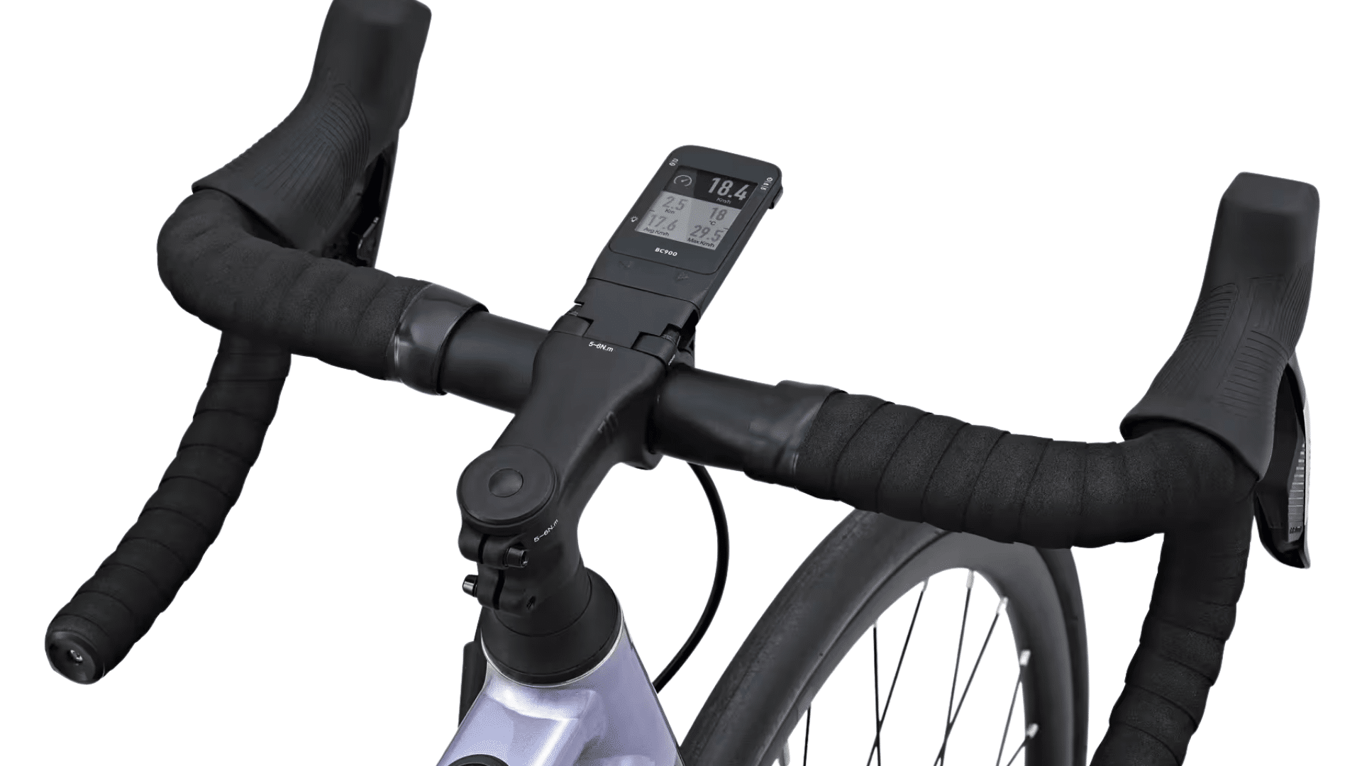 Cintre et compteur BC 900 du vélo de route électrique Van Rysel E-EDR AF