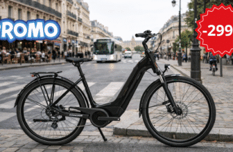 Vélo électrique de ville Winora Tria X7 Low en soldes à 1 999,99 € avec cadre bas, moteur Bosch Active et batterie 500 Wh.