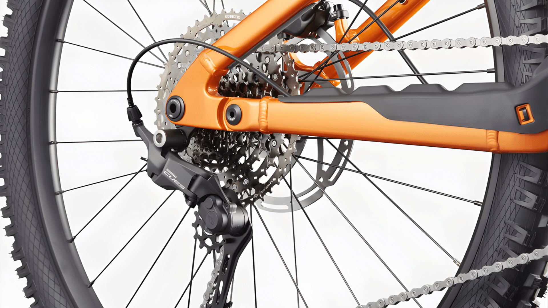 Transmission Shimano Cues U6000 1x11 vitesses montée sur le VTT électrique Cannondale Moterra 4