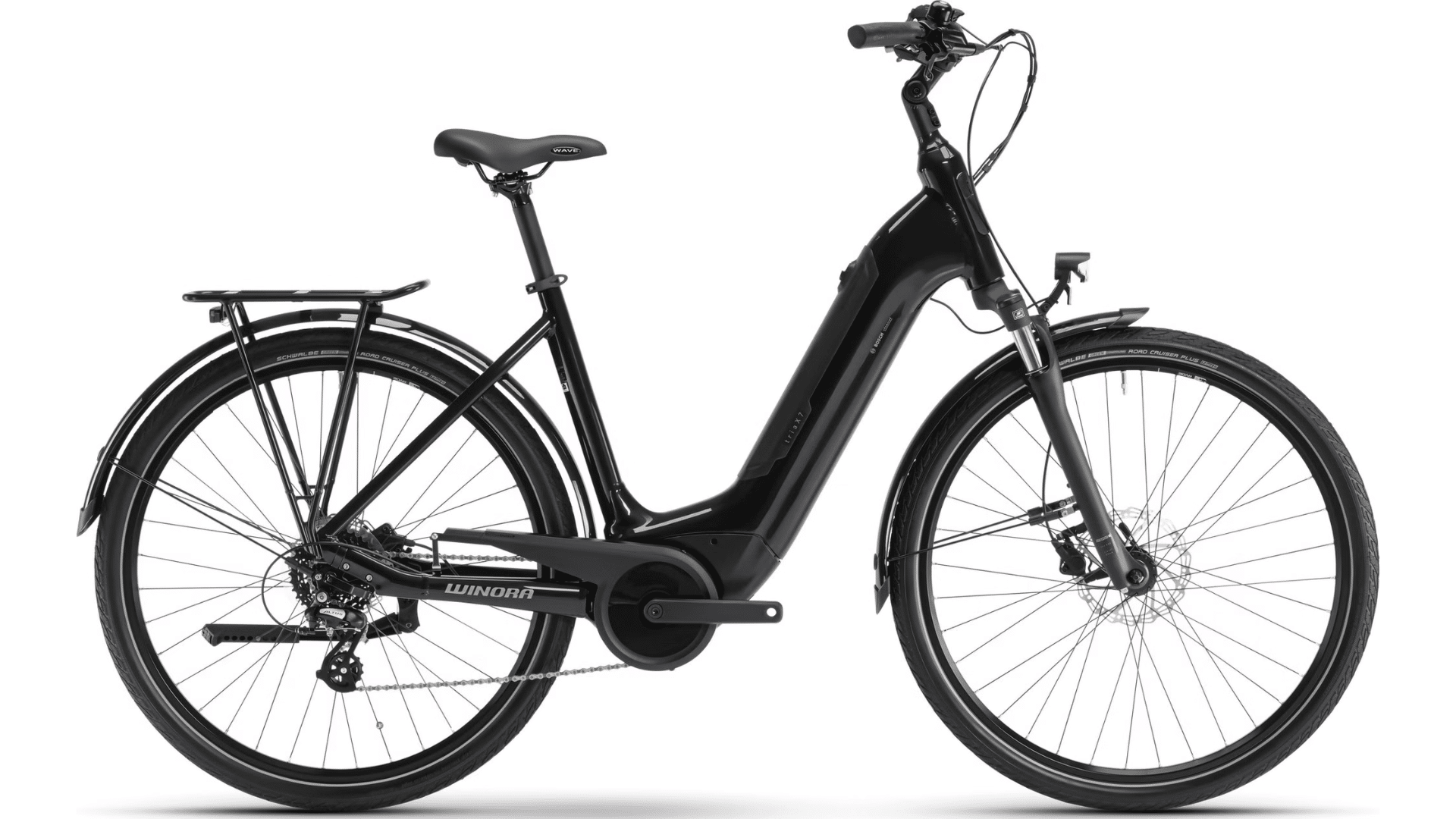 Vélo de Ville Électrique Winora Tria X7 Low Shimano Altus 7V 500 Wh 700 mm Noir