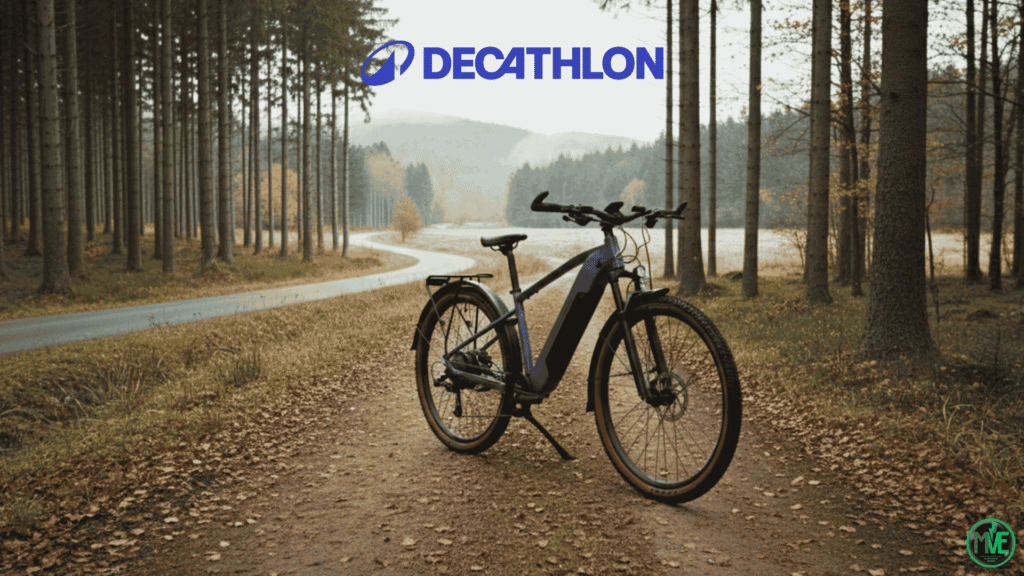 Rockrider E-EXPL 100 LTD testé sur chemin forestier en conditions réelles automne