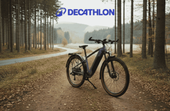 Rockrider E-EXPL 100 LTD testé sur chemin forestier en conditions réelles automne