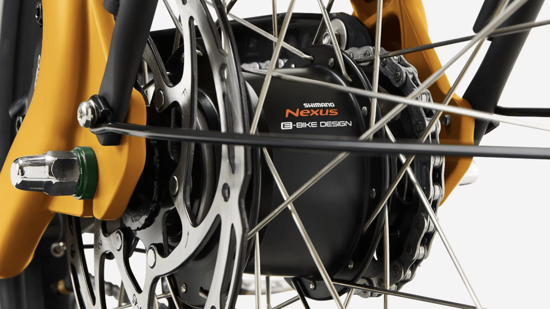 Moyeu arrière Shimano Nexus 5E du Btwin F900E vélo cargo Decathlon
