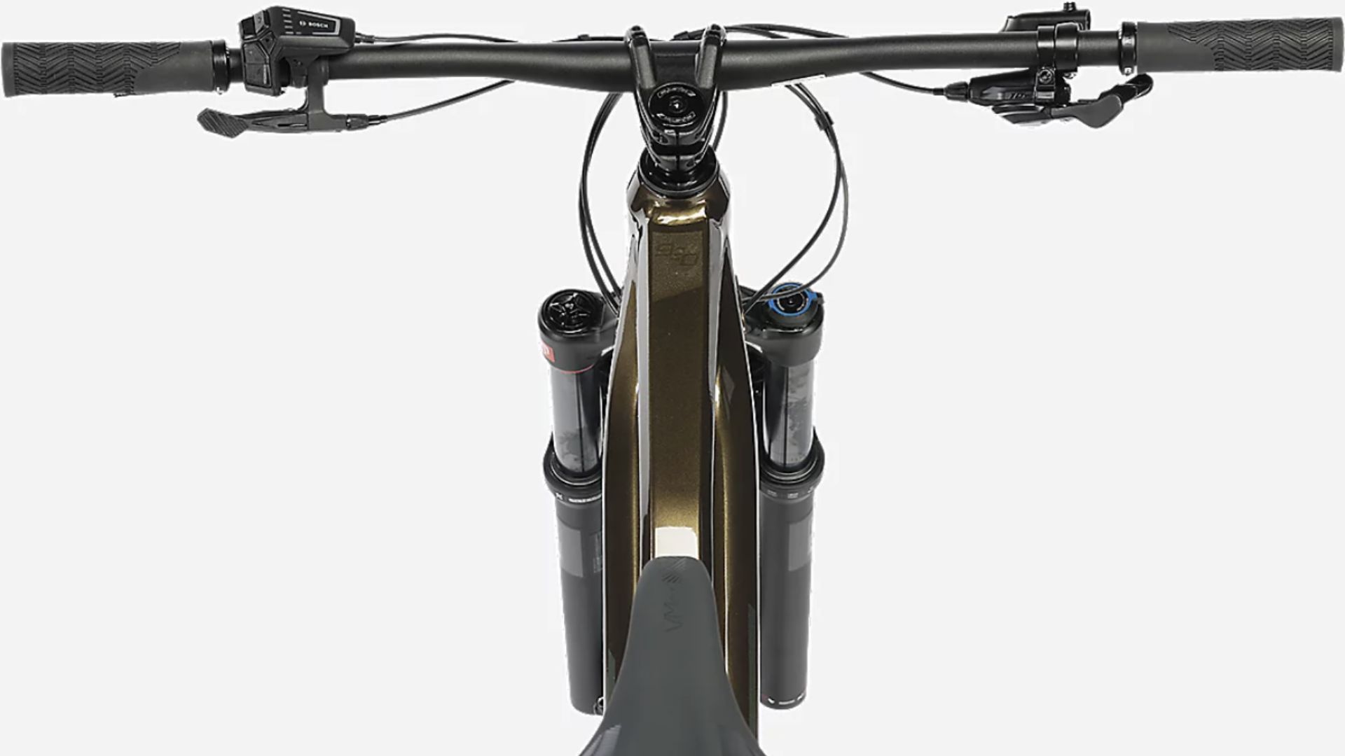 Guidon 780 mm et fourche RockShox Psylo Silver du Nakamura E-Summit 990